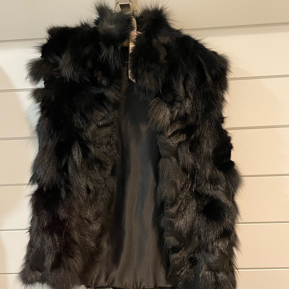 ADRIENNE LANDAU FOX VEST